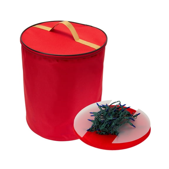 Simplify Christmas Tree Light Storage Bag in Red