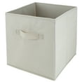 thumbnail image 1 of Simplify Collapsible Fabric Storage Box in Ivory, 1 of 7