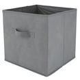 thumbnail image 1 of Simplify Collapsible Fabric Storage Cube in Grey, 1 of 6