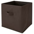 thumbnail image 1 of Simplify Collapsible Paper Board Storage Cube in Brown, 1 of 6