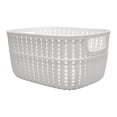 thumbnail image 1 of Simplify Decorative Plastic  Small Storage Basket in White, 1 of 8