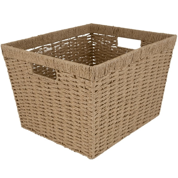 Simplify Dutch Weave Paper Rope Small Storage Basket