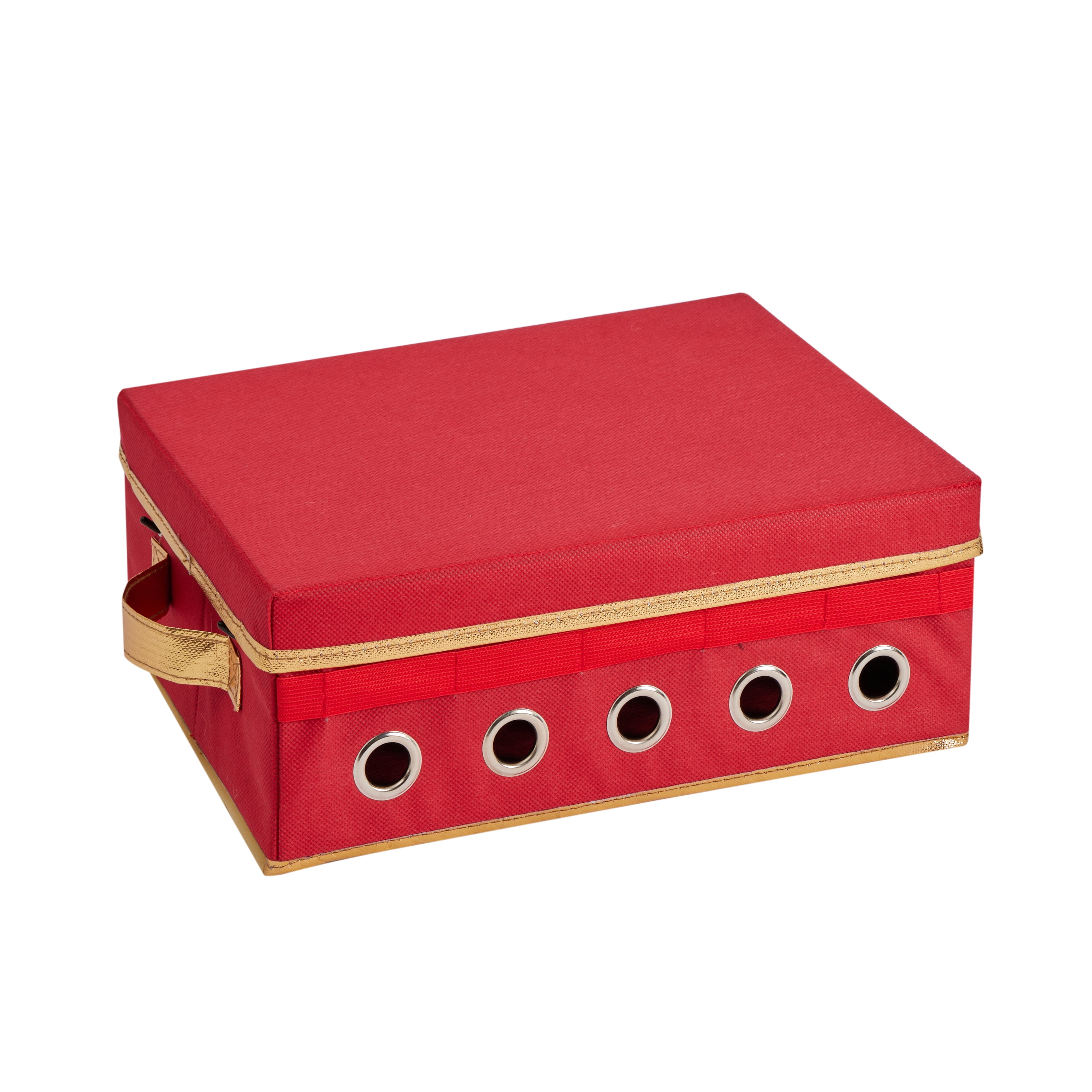 Simplify Gift Wrapping and Ribbon Storage Organizer Box in Red