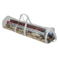 thumbnail image 1 of Simplify Holiday Gift Wrap Storage Bag Holds 30" Long Wrapping Paper Rolls , PVC., Clear, 1 of 12
