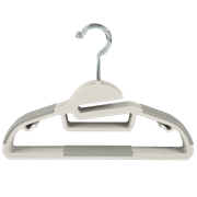 Simplify Kid's 12 Pack Collar Saver Clothing Hangers in White