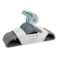 thumbnail image 1 of Simplify Kid's Velvet Clothing Hangers with Gaming Controller Icon, 25 Pack, Light Grey, 1 of 8