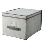 Simplify Large Nonwoven Fabric Storage Box, Closet Organizer in Grey