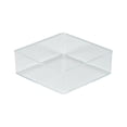thumbnail image 1 of Simplify Large Square Drawer Organizer, Clear, 1 of 9