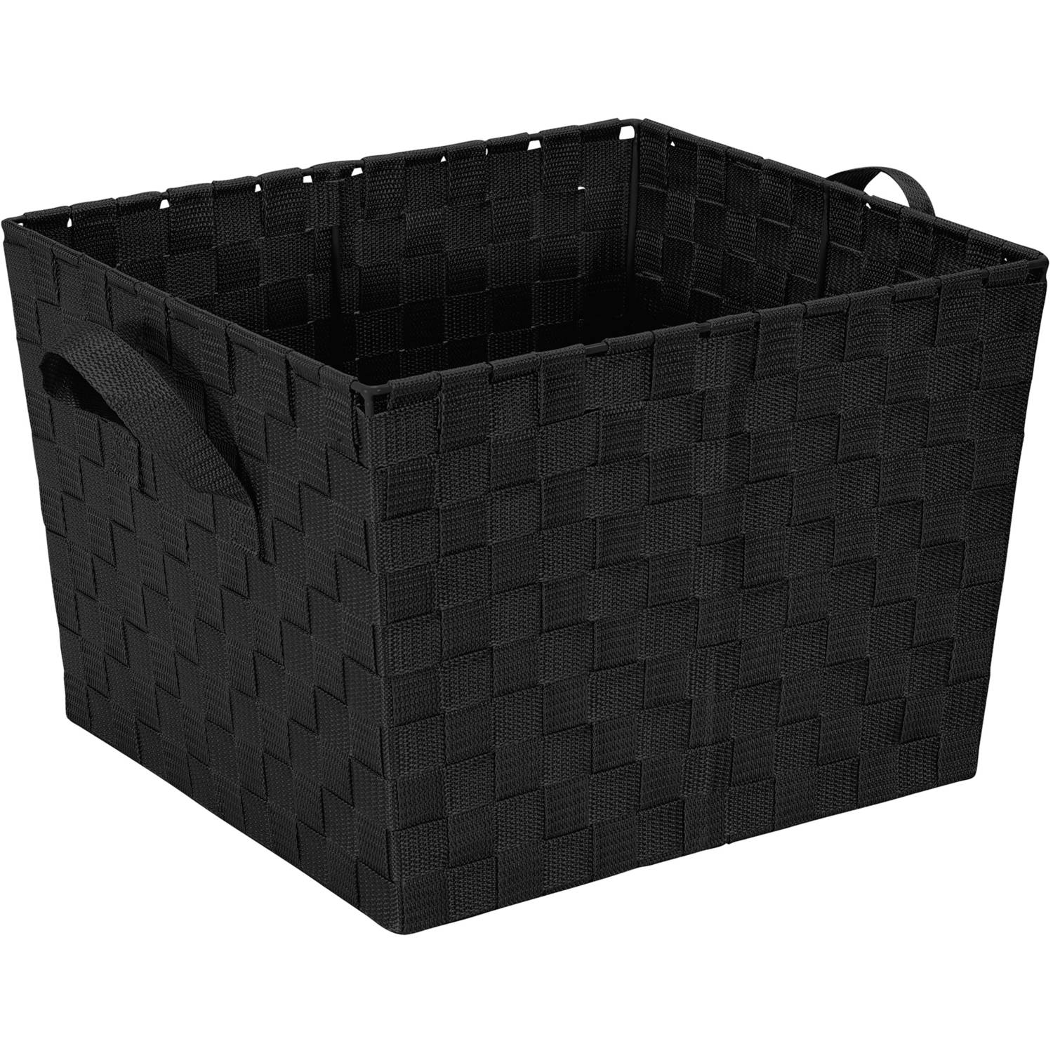 Simplify Large Woven Fabric Storage Basket in Black - image 1 of 8