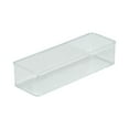 thumbnail image 1 of Simplify Medium 9" x 3" Narrow Drawer Organizer, Clear, 1 of 7