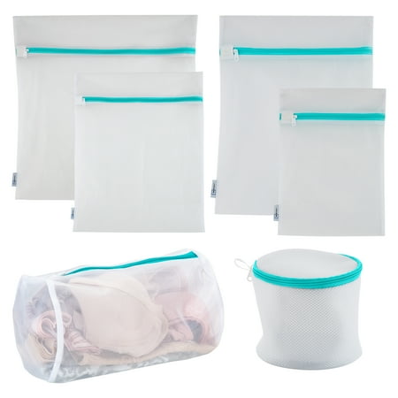 Simplify Mesh Laundry Bag Set, 6 Piece Set