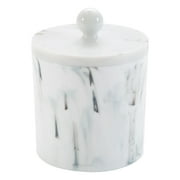 Simplify Q-Tip and Cotton Holder, Plastic, Marble Design