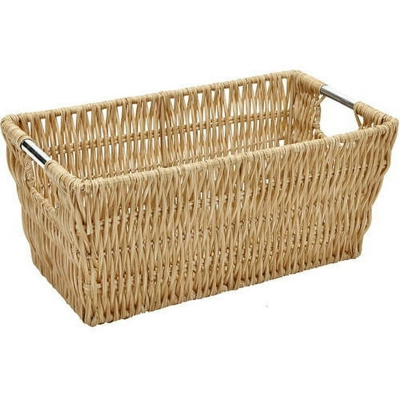 Simplify Rattan Tote Storage Basket