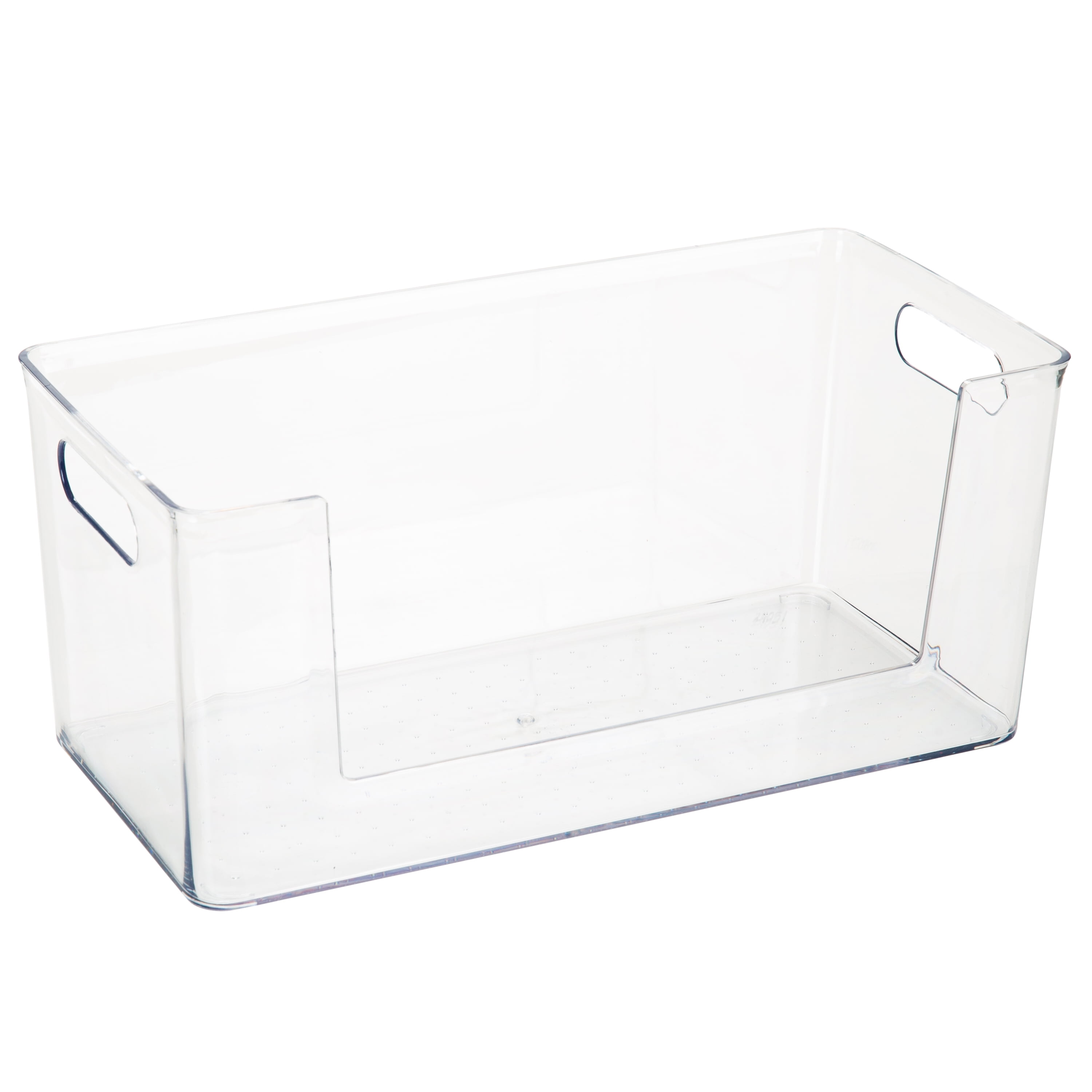 Simplify Rectangular Cabinet Organizer Basket Bin, Clear