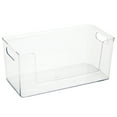 thumbnail image 1 of Simplify Rectangular Cabinet Organizer Basket Bin, Clear, 1 of 6