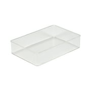 Simplify Small 9" Length x 6" Width Rectangular Drawer Organizer, Clear