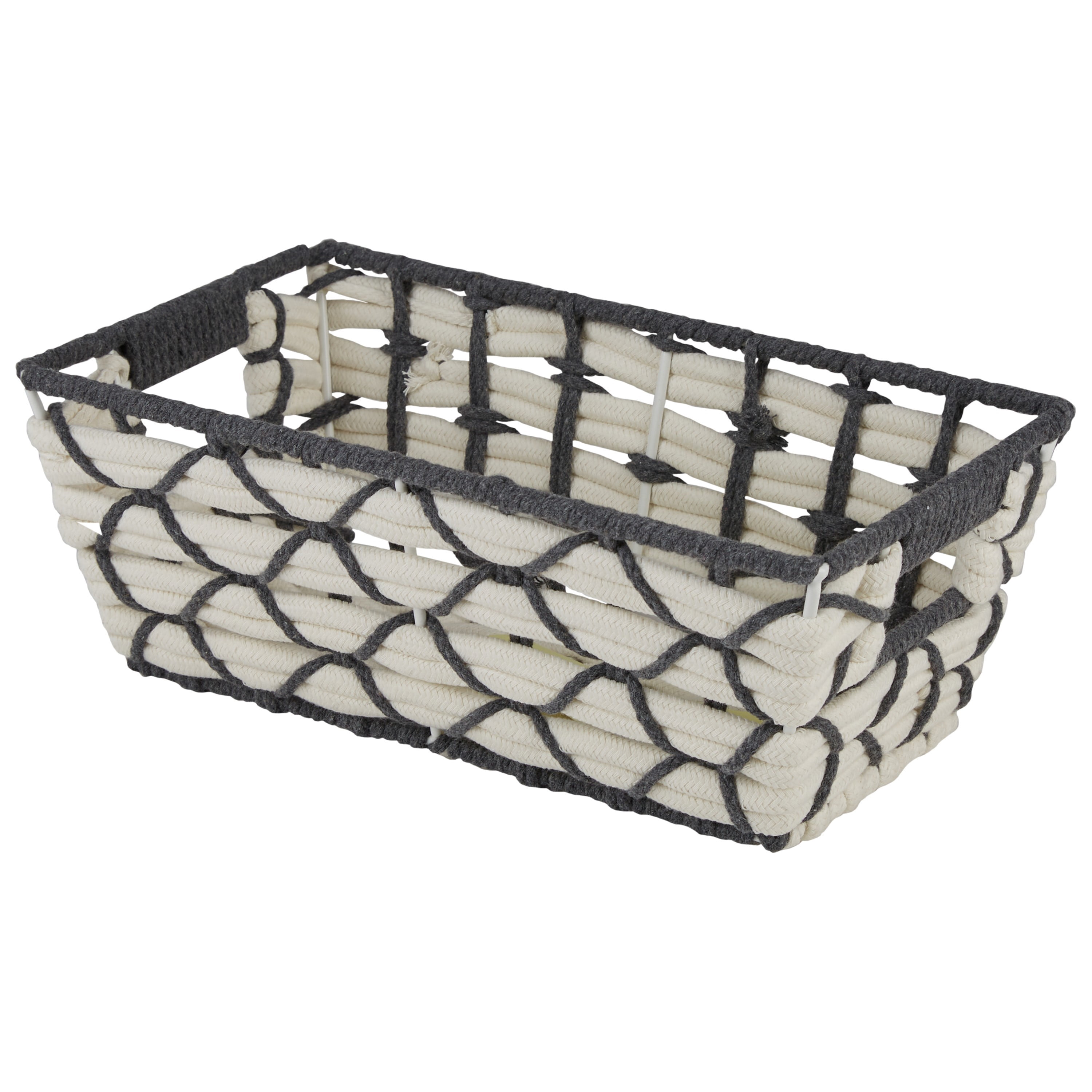 Simplify Small Shelf Woven Tote in White