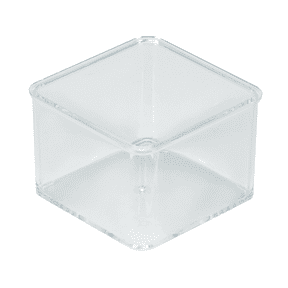 Simplify Small Square Drawer Organizer, 3" x 3", Clear