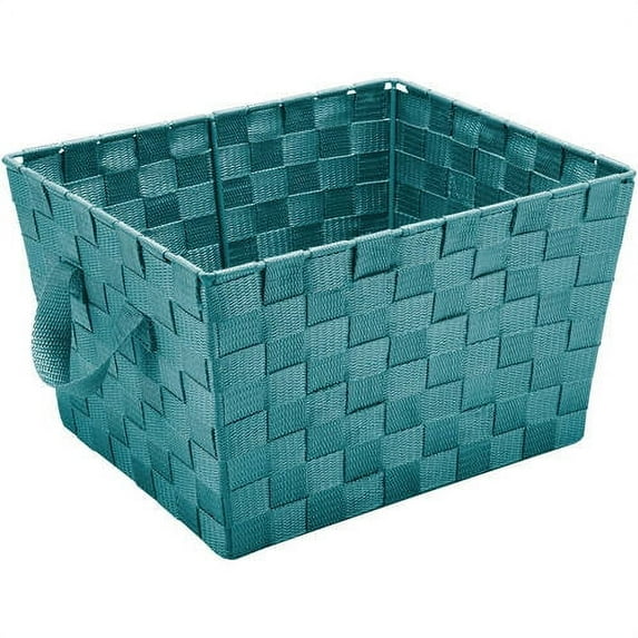 Simplify Small Woven Fabric Storage Basket in Sapphire