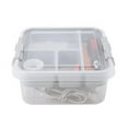thumbnail image 1 of Simplify Stackable Plastic Storage Organizer in Clear, 1 of 5