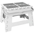 thumbnail image 1 of Simplify Striped Folding Step Stool with Handle, 1 of 4