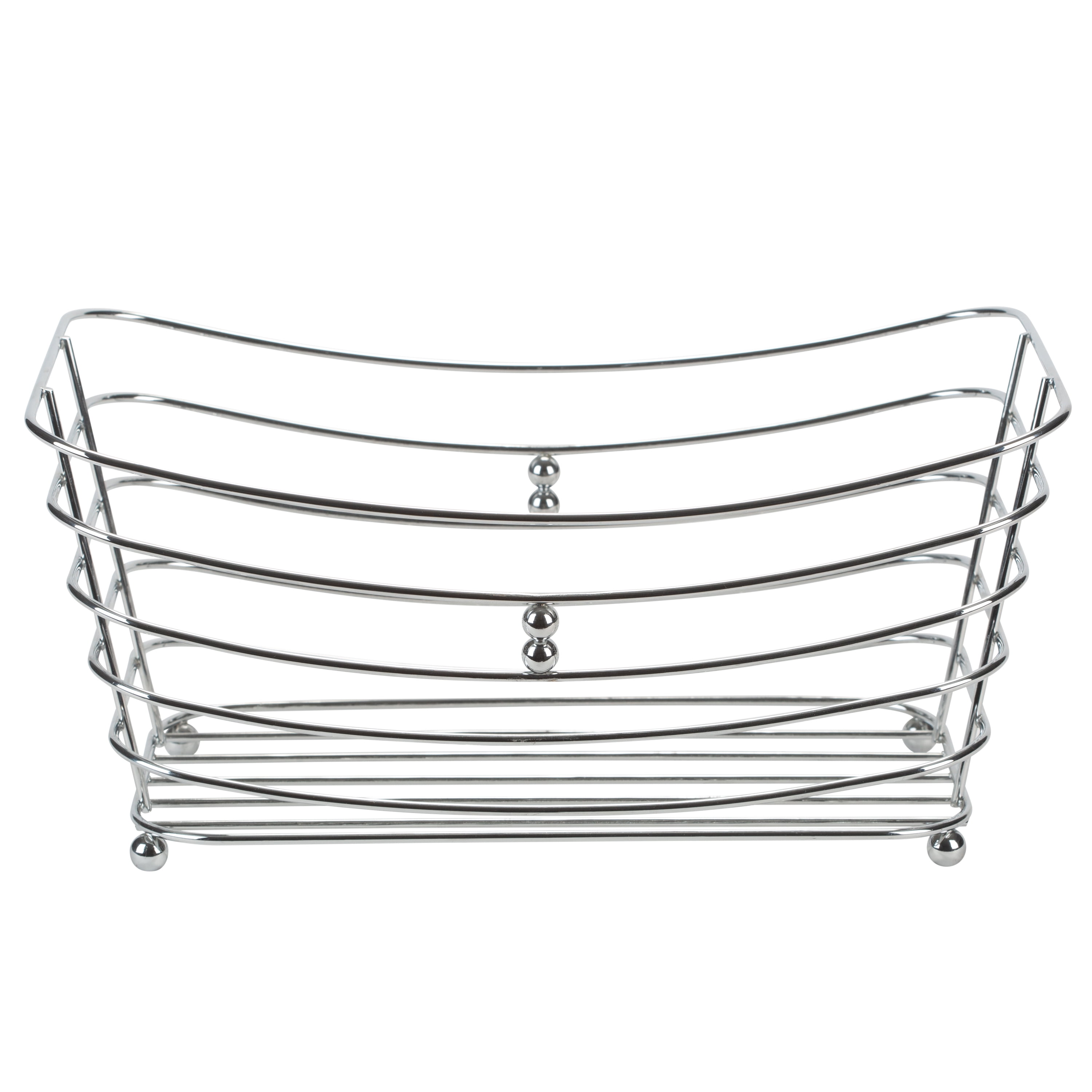 Simplify Wire Towel Storage Basket with Chrome Ball feet - Walmart.com