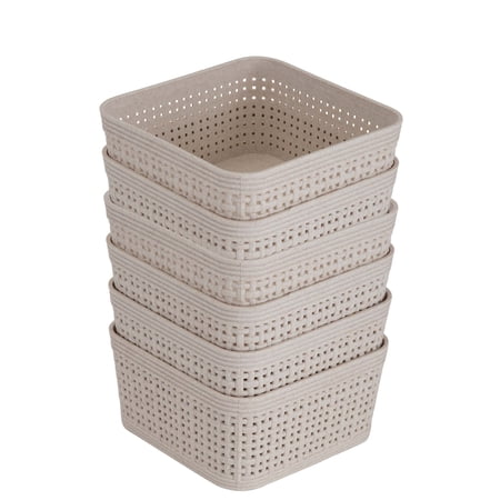 Simplify for Green Wheatgrass Storage Baskets, Set of 6