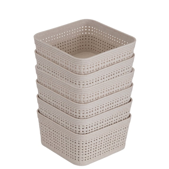 Simplify for Green Wheatgrass Storage Baskets, Set of 6
