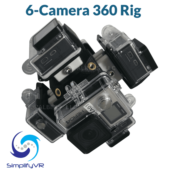 SimplifyVR Ultra360 360 Rig Panorama mount for GoPro Hero4 VR Video Waterproof