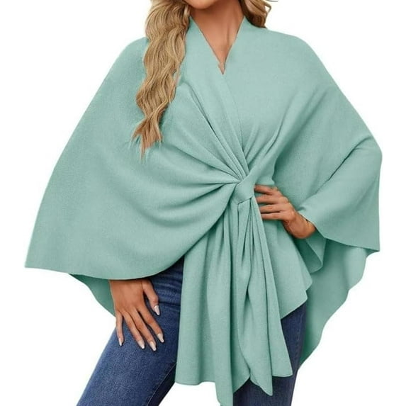 Simplifyleast Shawl Wrap, Elegant Shawl Wraps Soft Open Front Poncho Sweater, Chic And Light