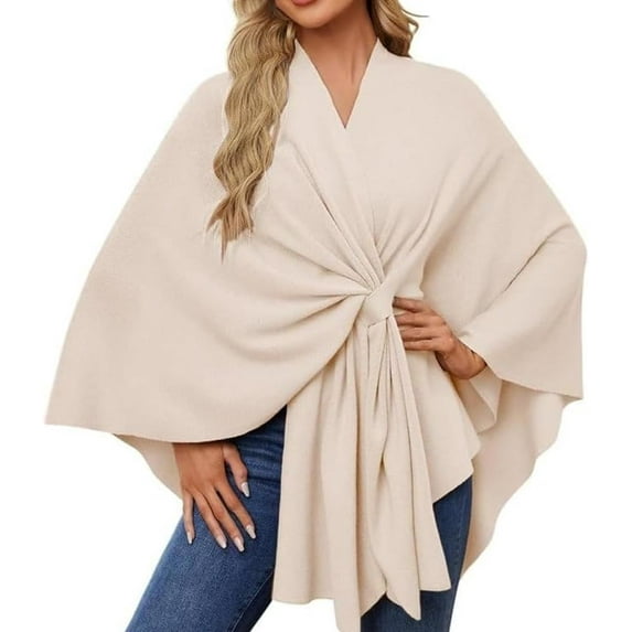 Simplifyleast Shawl Wrap, Elegant Shawl Wraps Soft Open Front Poncho Sweater, Chic And Light