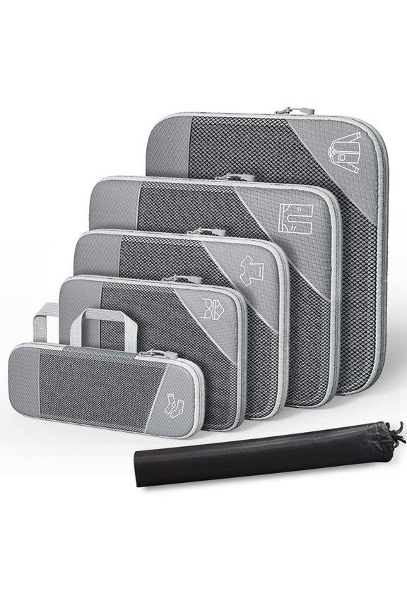 Simplifyliving Compression Packing Cubes, Travel Packing Cubes Compression for Carry Ons Mesh, Travel Cubes for Packing Compression