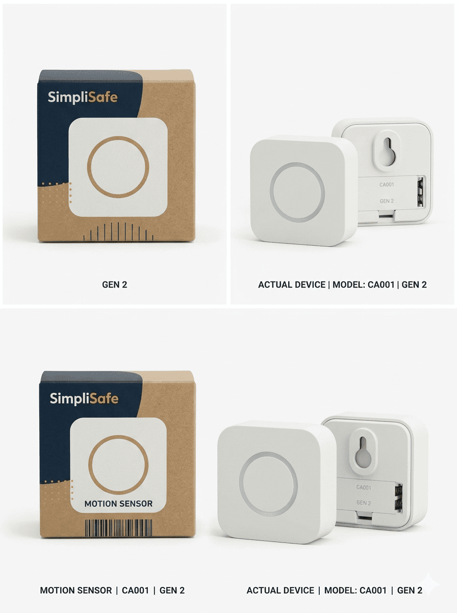 Simplisafe MOTION SENSOR White CA001 GEN2