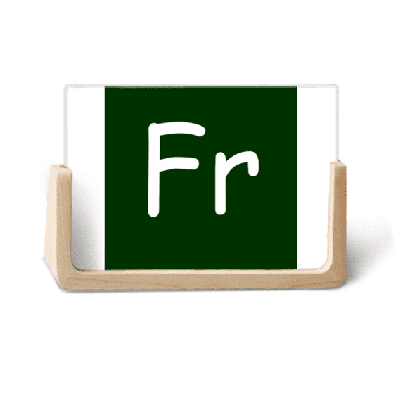 Simplistic France Currency Symbol FRF Photo Wooden Photo Frame Tabletop Display