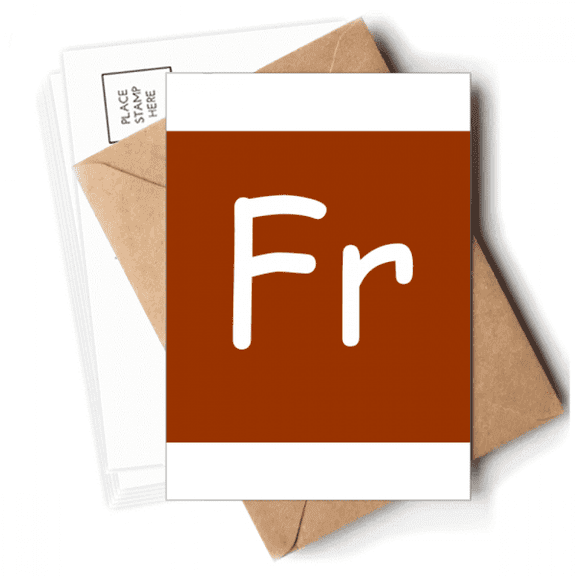 Simplistic France Currency Symbol FRF Postcards Envelopes Blank Note Cards Mailing