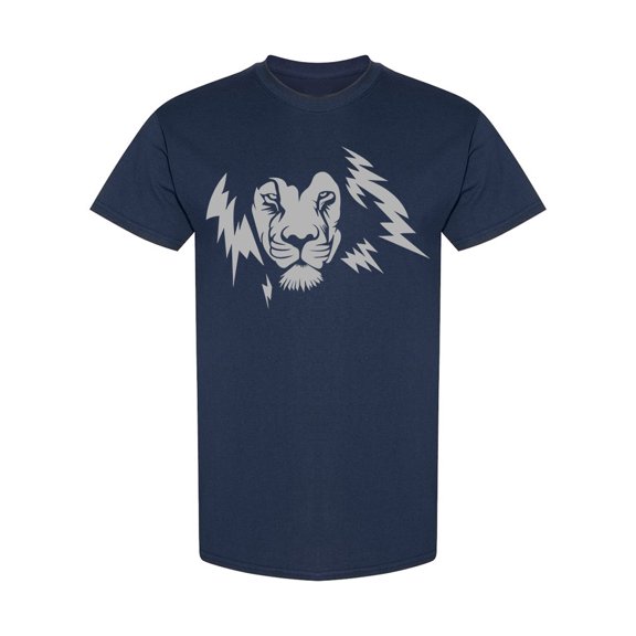 Simplistic Lion Head T-Shirt Men -Image by Shutterstock, Male Small