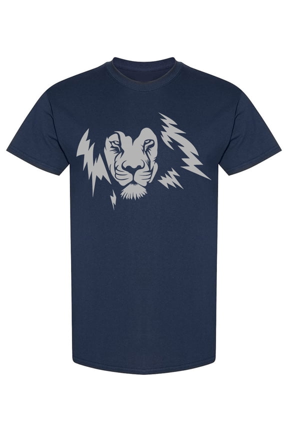 Simplistic Lion Head T-Shirt Men -Image by Shutterstock, Male Small