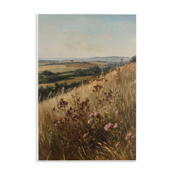 Stupell Industries Simplistic Places Countryside Hill Wall Plaque Art, design by Petal Prints Design