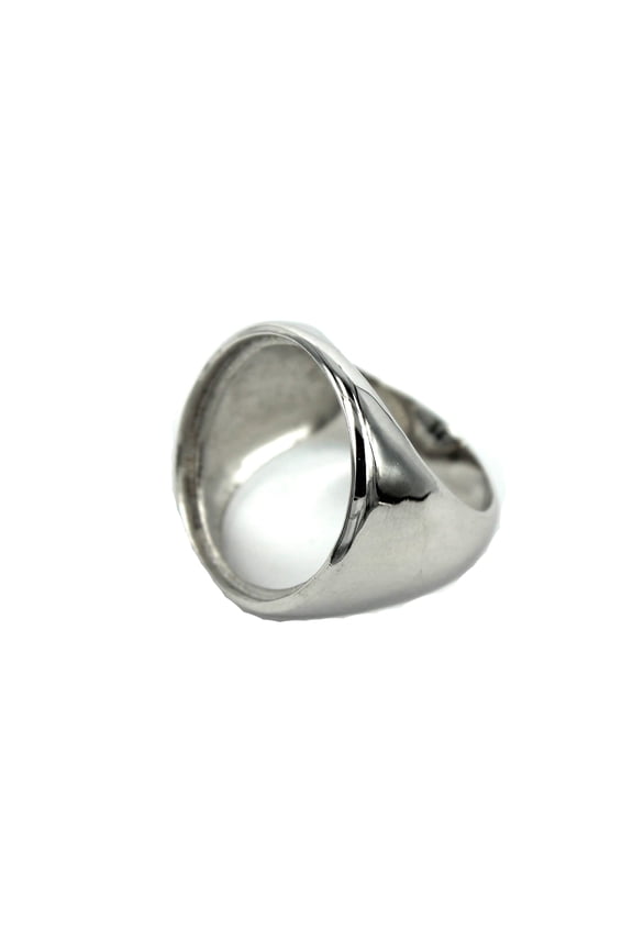 Simplistic Ring Setting with Round Bezel Mounting in Sterling Silver 20mm | MTR163 (10)