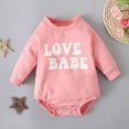 thumbnail image 1 of Simplmasygenix Baby Sets Clearance Summer Dress Autumn Spring Baby Girls Boys Cute Romper Long Sleeve Button Sweat Shirt Jumpsuits, 1 of 8