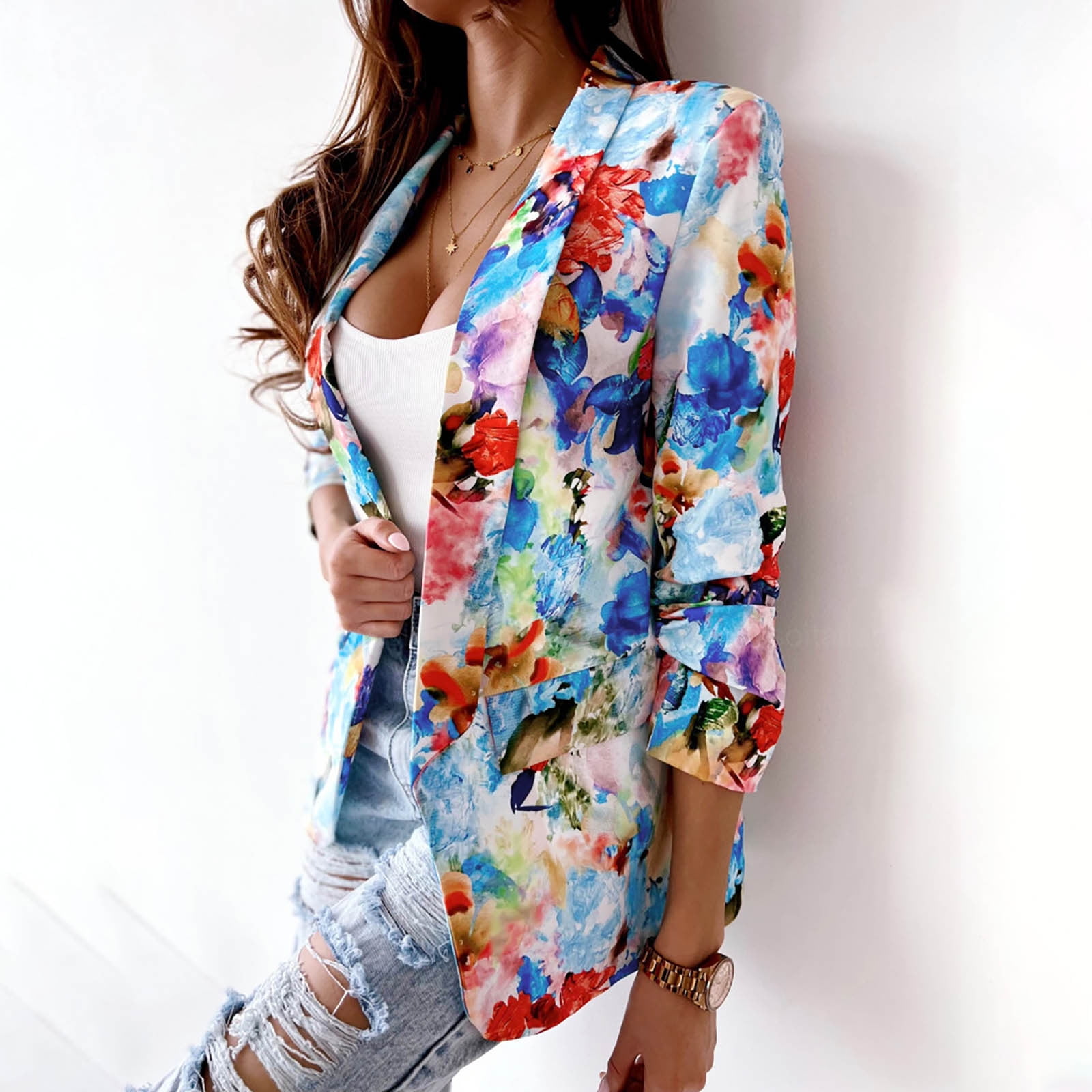 Simplmasygenix Blazers for Women Business Casual Clearance Winter Coat Women's Spring And Autumn