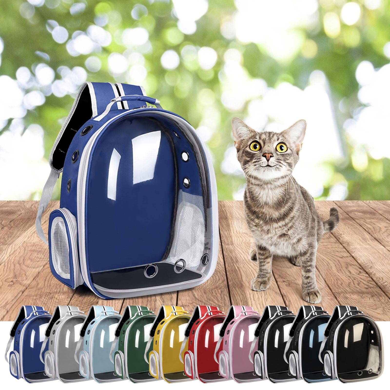 Simplmasygenix Cat Backpack Carrier Bubble Bag, Transparent Space Pet ...