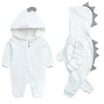 thumbnail image 1 of Simplmasygenix Children's Day Baby Romper Clearance Kids Boys Girls Jumpsuit Dinosaur Romper Hooded Dino Onsie Cute Clothes Overalls, 1 of 1