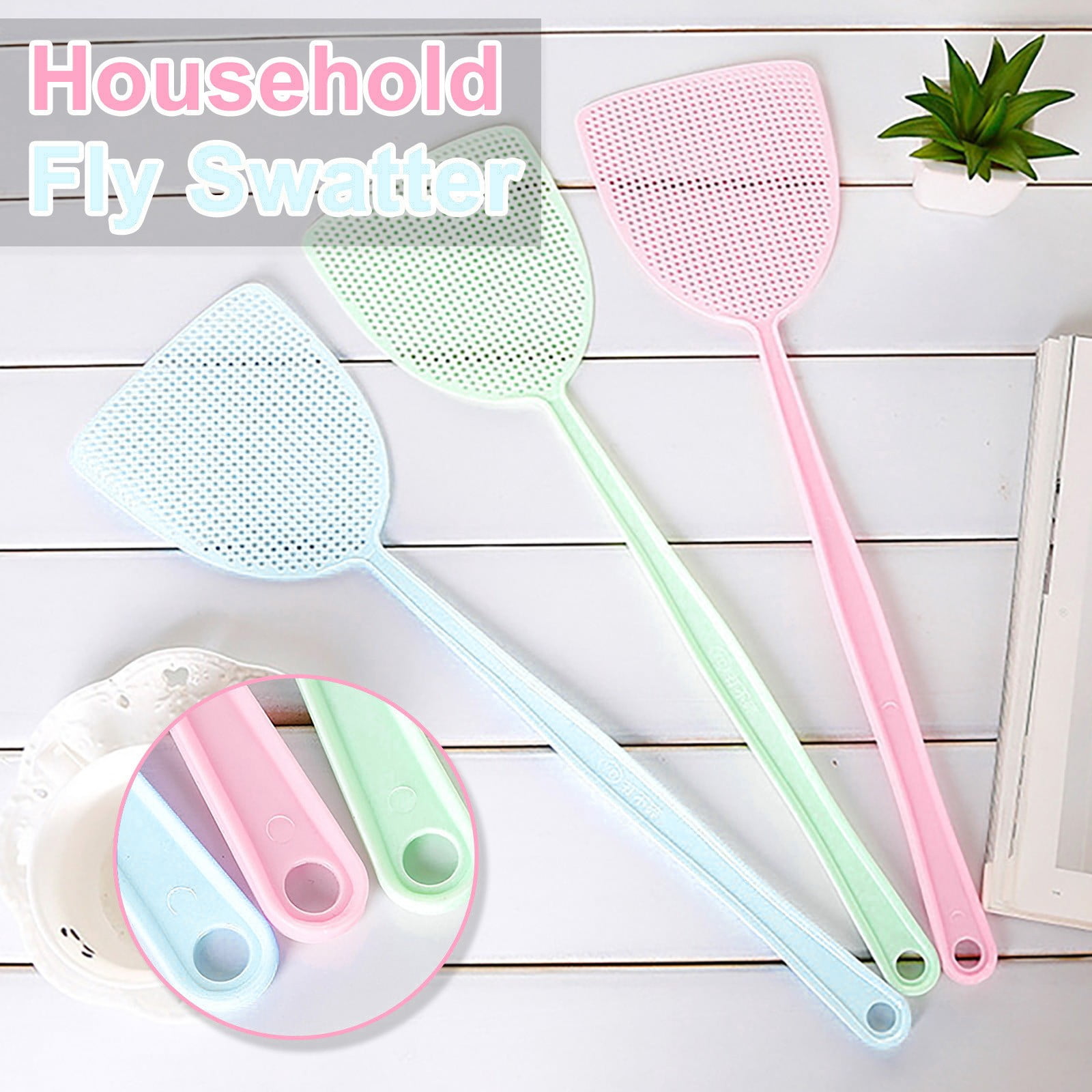Simplmasygenix Fly Swatter,Plastic Heavy Duty Manual Fly Killer, 17.5