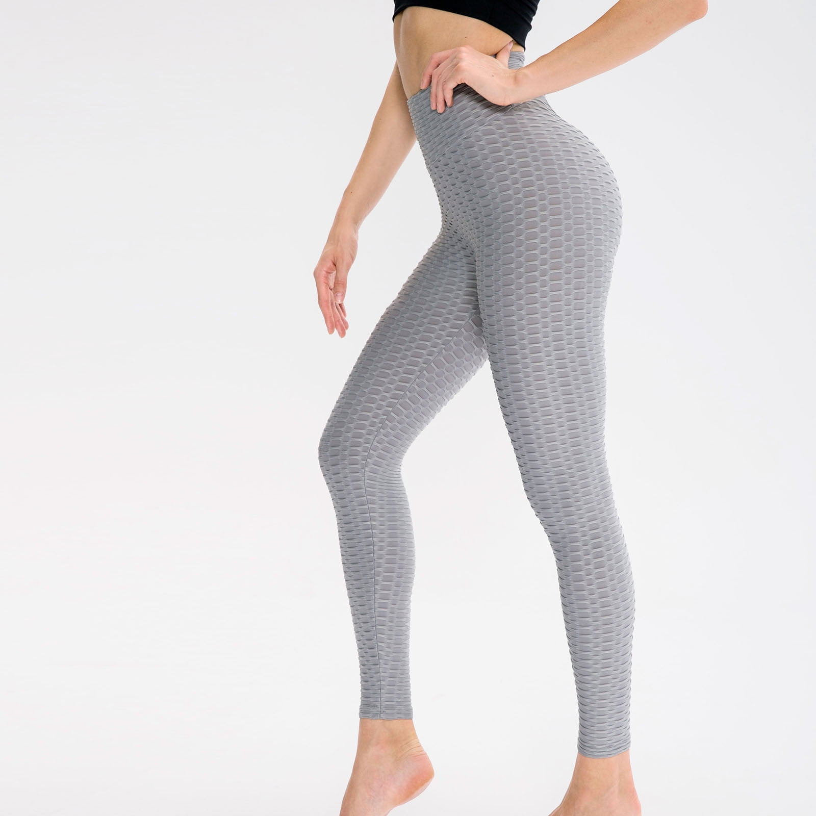 Simplmasygenix High Waist Yoga Pants for Women Workout Leggings Athletic Sports Yoga Pleated Pants Tie Dyed Hip Lifting Bubble Pants Tight Fast Drying Breathable Fitness Pants Walmart
