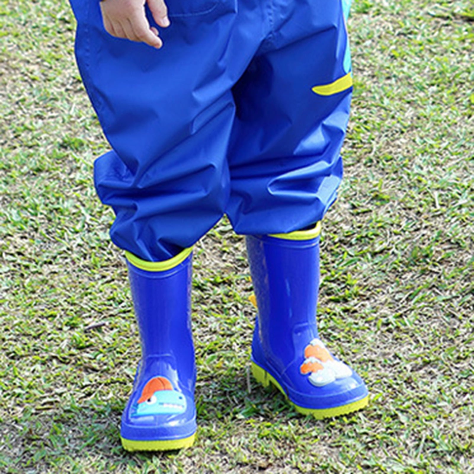 Simplmasygenix Kids Rain Boots Rubber Rain Shoes Toddler Infant Baby