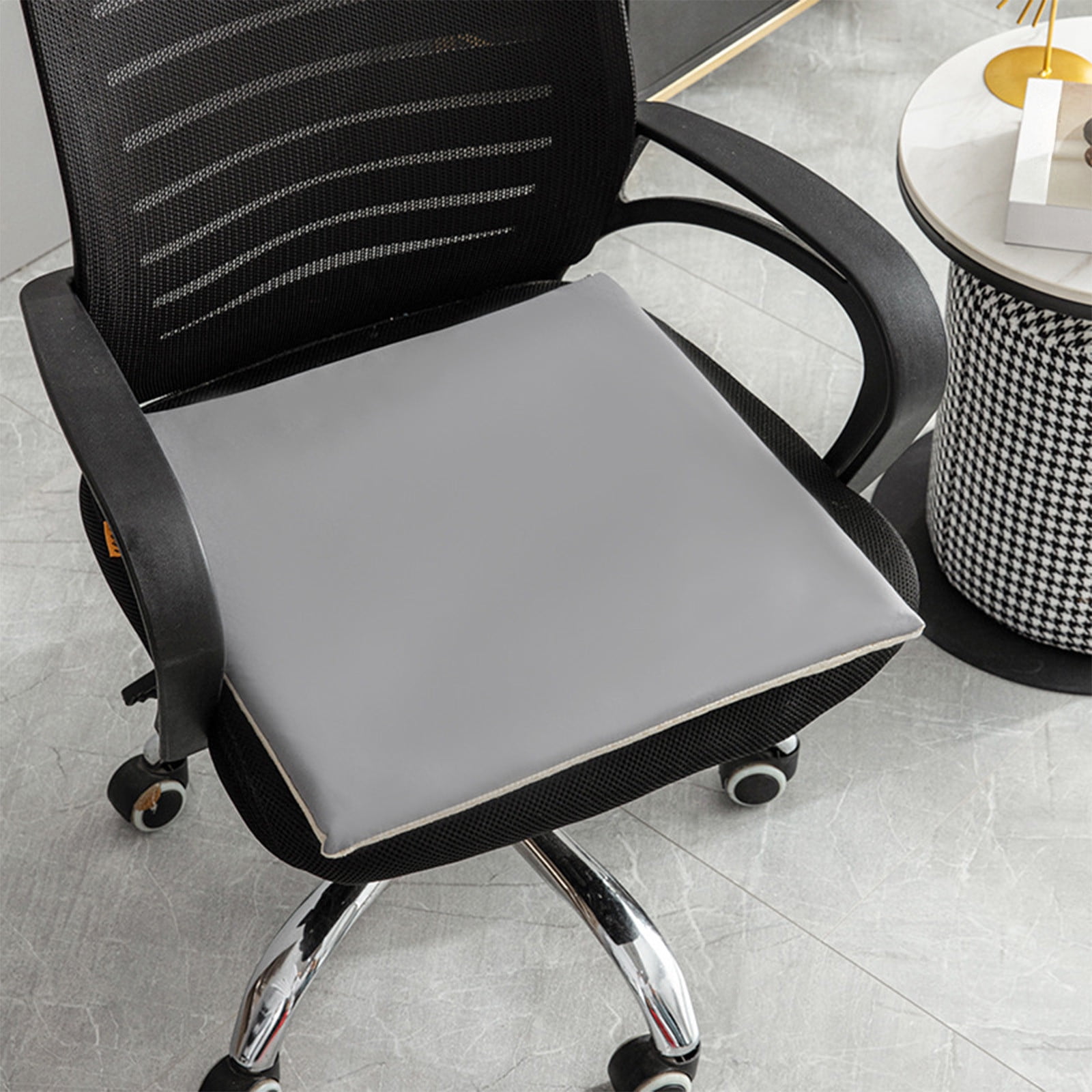 Simplmasygenix Outdoor Chair Cushions, Waterproof Patio Chair Cushions Waterproof Patio Cushions Furniture Round Corner Seat Pads Ties Garden Dining Office