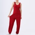 thumbnail image 1 of Wensltd Ribbed Pajama Set Women Lightweight Sports Camisole Lantern Pants Nightwear Outfits, 1 of 9
