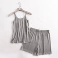 thumbnail image 1 of Wensltd Solid Color Pajamas for Women Slim Fit Tank Top and Pant Fashion Sleepwear Sets, 1 of 3