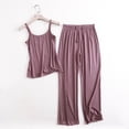 thumbnail image 1 of Wensltd Solid Color Pajamas for Women Slim Fit Tank Top and Pants Fashion Sleepwear Sets, 1 of 5